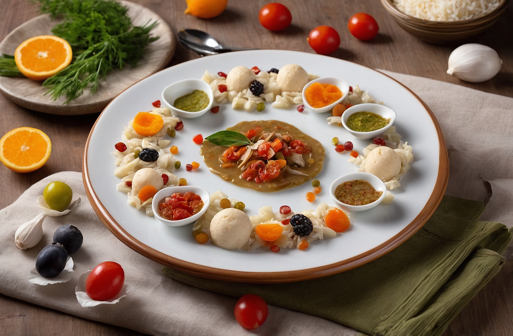 Plato gourmet recién elaborado